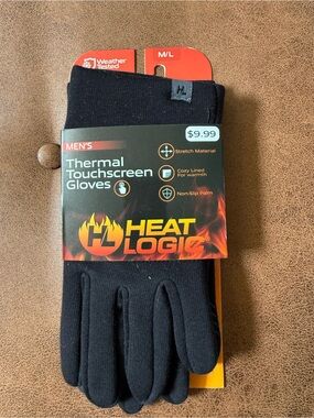 Men’s Thermal Touchscreen Gloves — Black